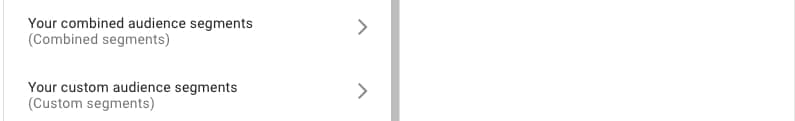 create custom audience segments in Google Display Network