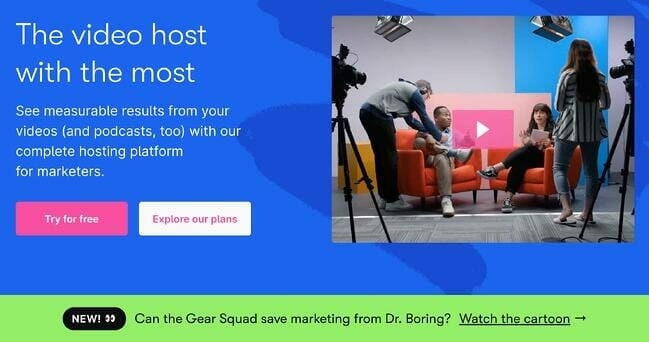 landing page